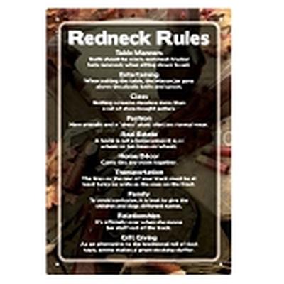 Click to get Redneck Rules Tin Sign