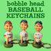 Bobble Head Baseball Keychains