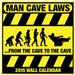 Man Cave 2015 Wall Calendar