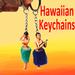 Hawaiian Hula Keychain Set