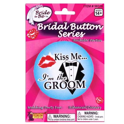Click to get Kiss Me Im the Groom Button