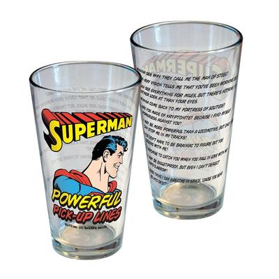 Click to get Superman Powerful PickUp Lines Glass
