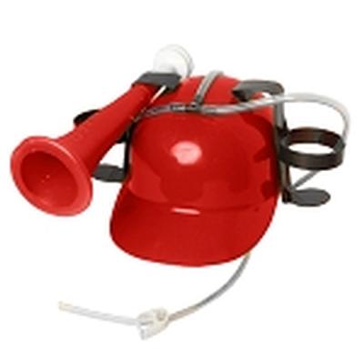 Click to get Drinking Helmet with Horn Red